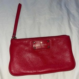 Kate spade leather clutch/wristlet